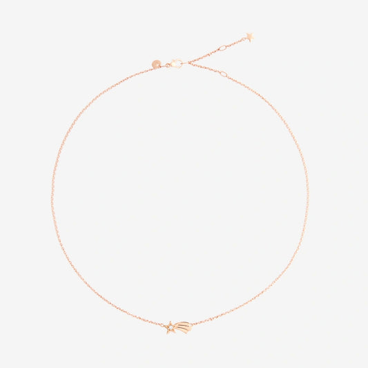 Collana Stella Cometa Oro Rosa & Diamante Dodo DCC4004_XSTAR_DB09R