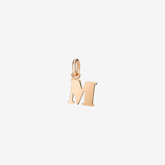 Letter M pendant in 9 Kt Rose Gold Dodo DMB2016_LETML_0009R