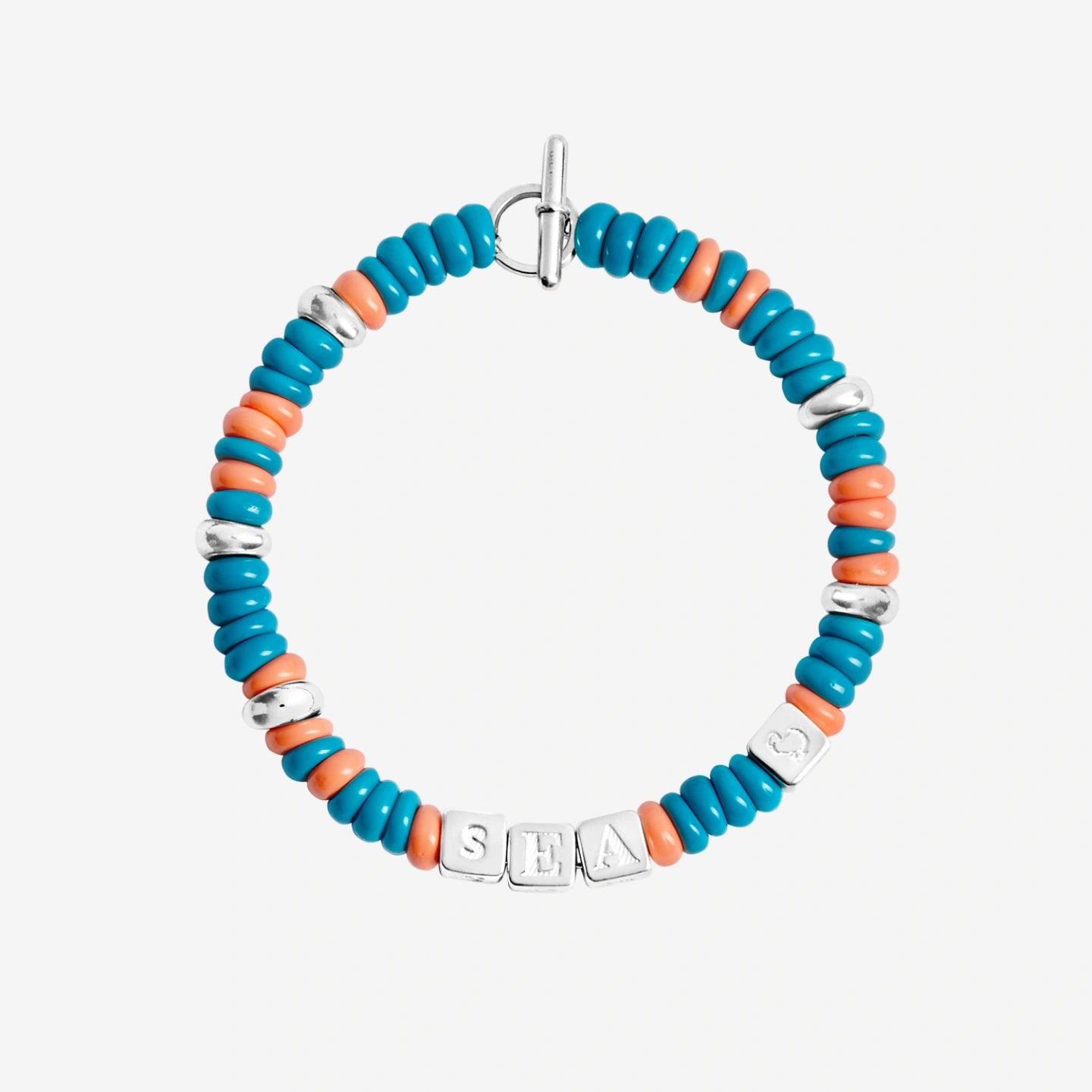 Rondelle Bracelet Tēnaka Sea Recycled Plastic Dodo DBC4003_RONDE_OTCAG