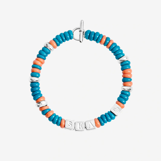 Rondelle Bracelet Tēnaka Sea Recycled Plastic Dodo DBC4003_RONDE_OTCAG