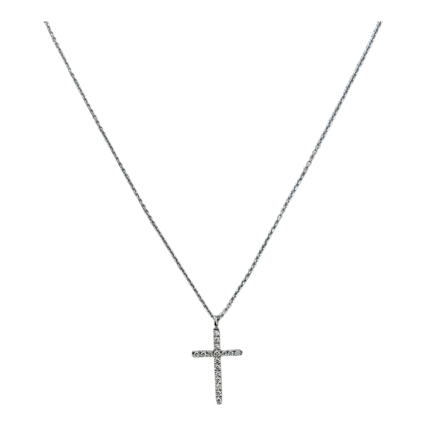 Girocollo Cuore oro bianco 18 Kt E Diamanti Crivelli 234-4018-G