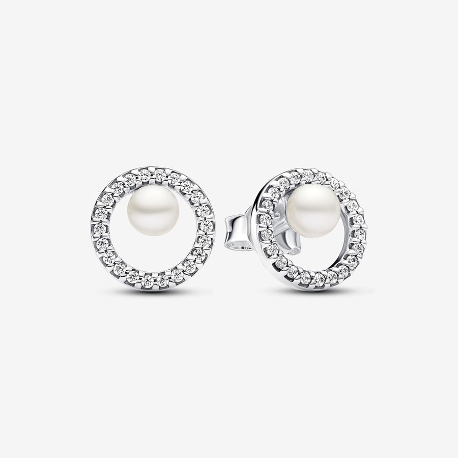 Orecchini Perle d’Acqua Dolce Coltivate e Pavè Pandora 293154C01