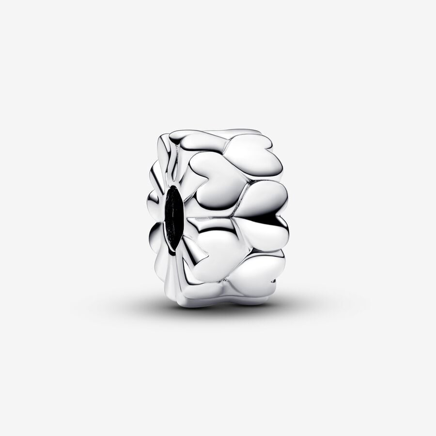Pandora Embossed Hearts Clip 792828C00