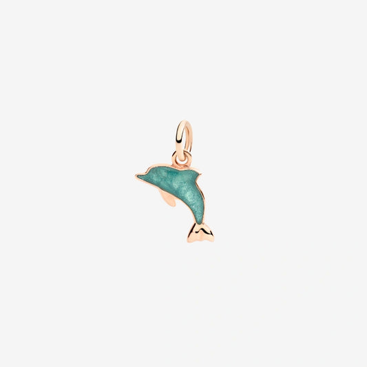 Dolphin Pendant 9 kt Rose Gold Enamel Dodo DMC4010_DOLPS_EPT9R