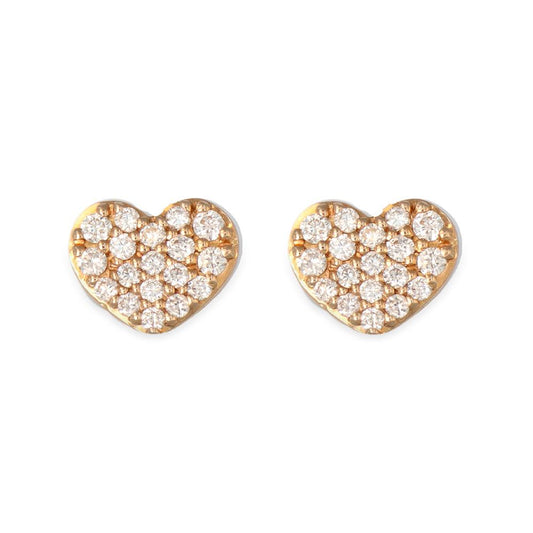 Heart Earrings in 18 kt Rose Gold and Diamonds Crivelli 302-M92110M-BO