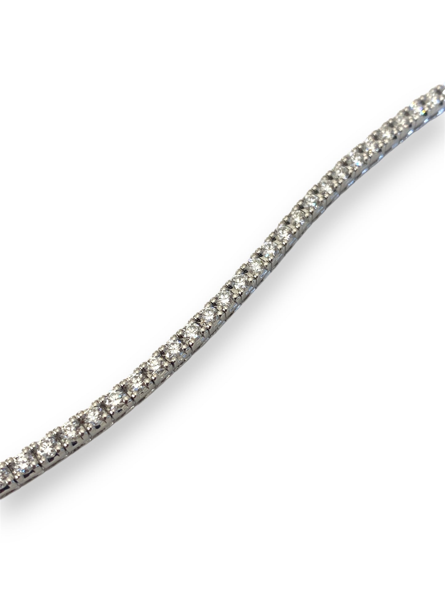 Bracciale Tennis Oro Bianco 18 Kt E Diamanti Crivelli 179-GRIF-56D