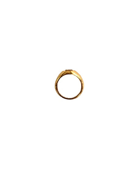 Anello Chevalier Iniziale R Oro Rosa 18 Kt E Diamanti Crivelli 303-384-R