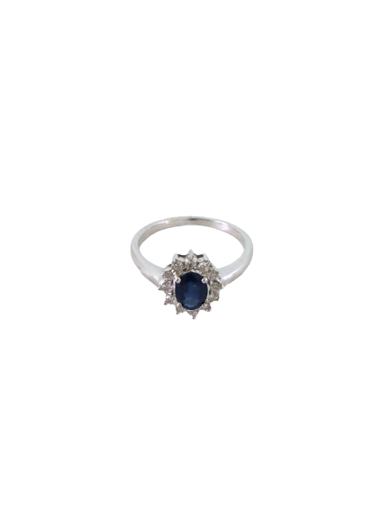 Anello Zaffiro Diamanti Crivelli MD.