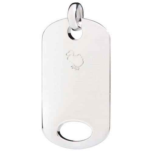 Dodo Plate Silver Plate Pendant