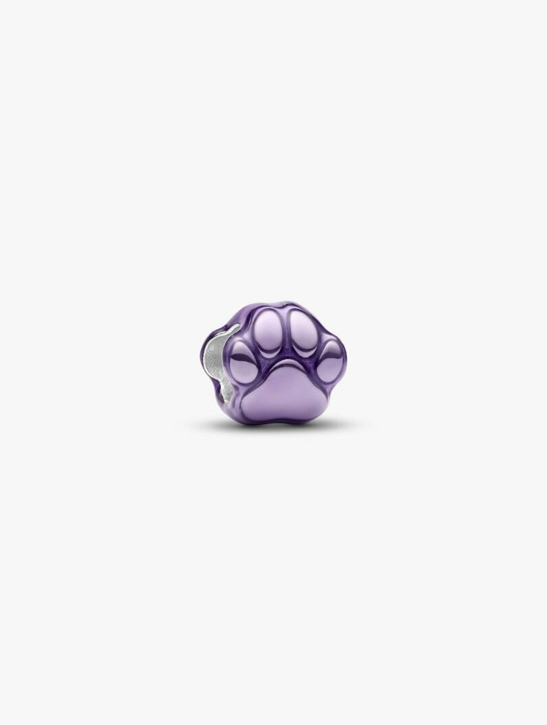 Mini Charm Zampa effetto metallico viola Pandora 794782C01