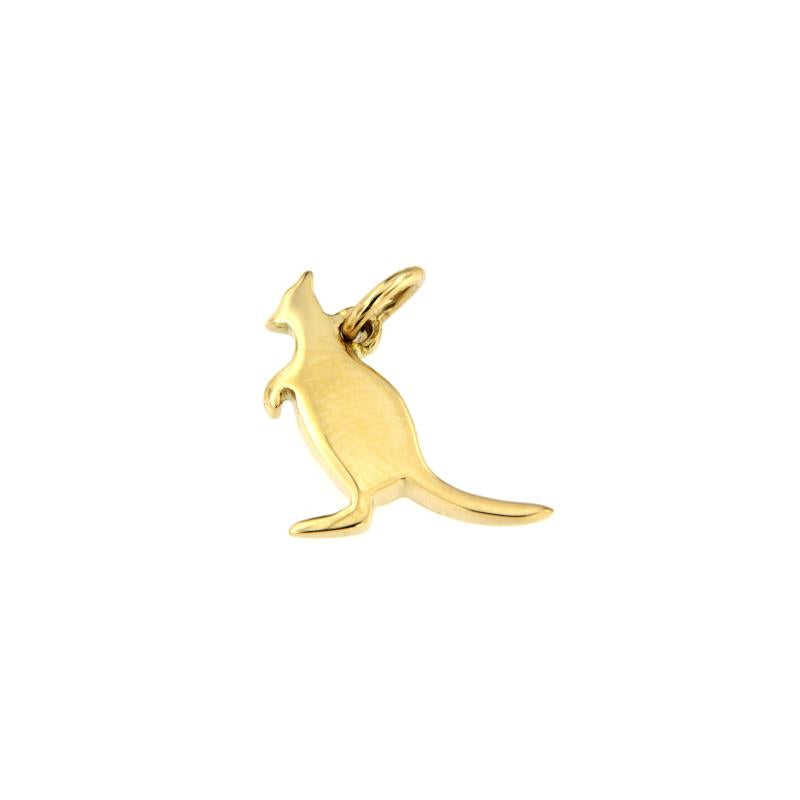 Kangaroo Pendant 1 Gr 18 Kt Yellow Gold Dodo D6capog