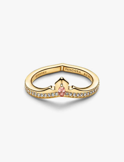 Principesse Disney, Aurora, Anello Tiara Finitura in Oro Pandora 164334C01