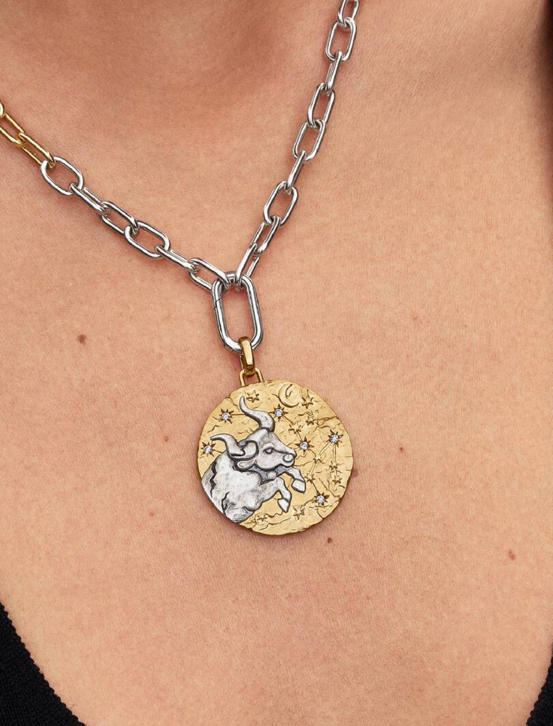Charm Medallion XL Toro "Fortitudo Animi" Pandora 764998C01