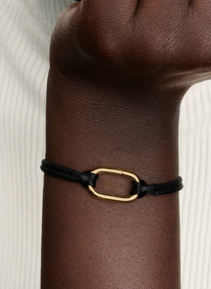 Bracciale Regolabile Cordino Nero con Link Apribile Pandora ME 564680C01