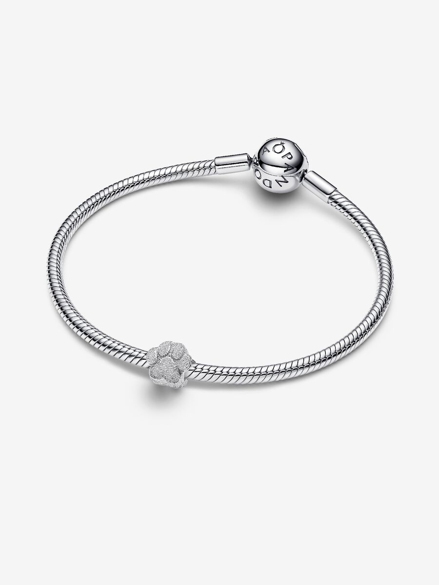 Mini Charm Zampa effetto diamantato Argento Sterling 925 Pandora 794043C00