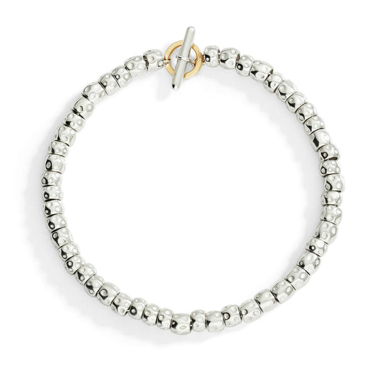 Bracciale Granelli Argento e Oro Giallo Dodo DBC6025_GRANE_0009A