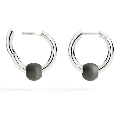 Orecchini Hoop Pepita Argento e Titanio Dodo DOC5033-PEPIT-0AGTI