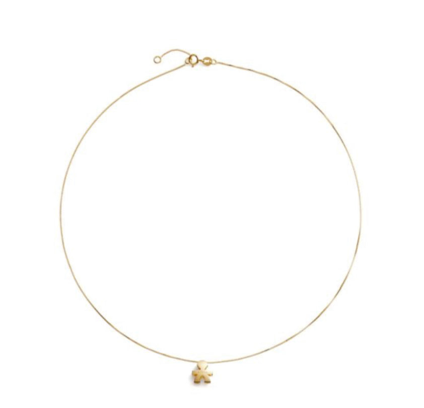 Collana “I Tesorini” con Ciondolo Bimbo in Oro Giallo Le Bebè LBB918