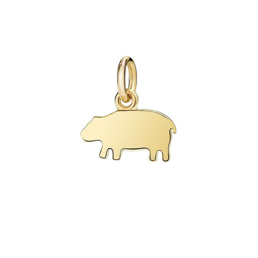 Hippopotamus Pendant 2 Gr 18 Kt Yellow Gold Dodo D6ipgog