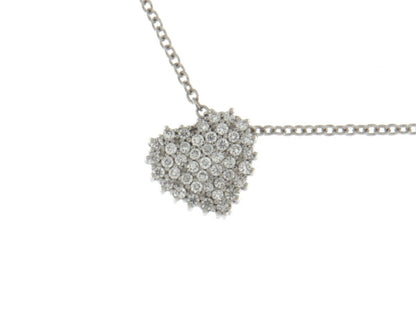 Girocollo Cuore con Diamante in Oro Bianco Mirco Visconti P1237/5