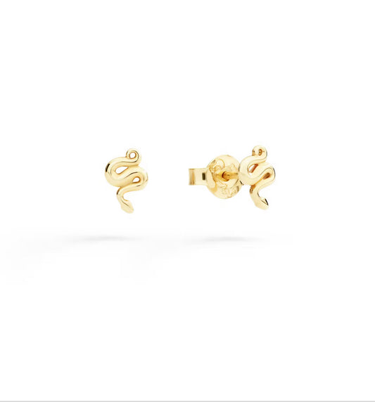 Orecchini Mini Stud Serpente Oro Giallo Dodo DOC6003-SNAKE-0009G