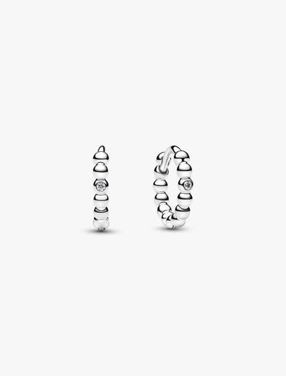 Orecchini Cerchi Piccoli Sfere con punto luce Pandora 294823C01