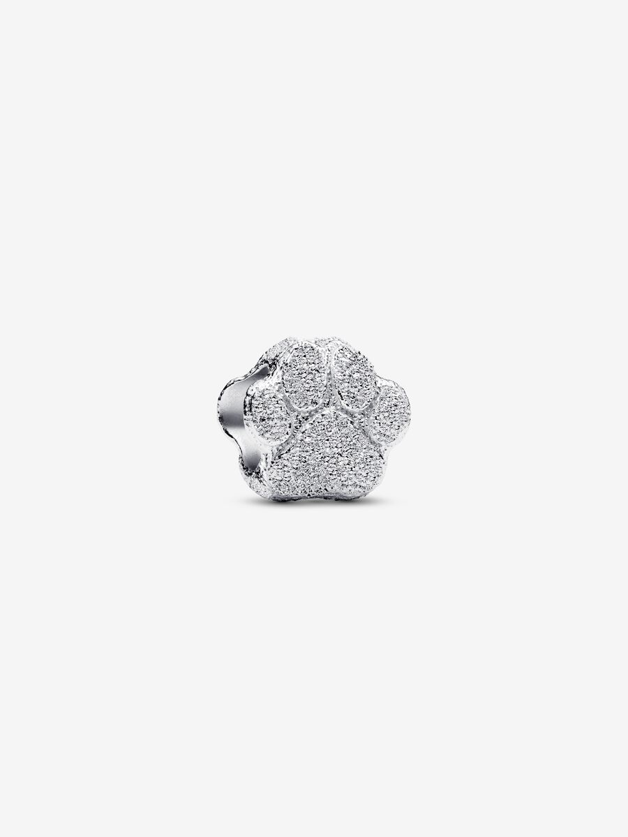 Mini Charm Zampa effetto diamantato Argento Sterling 925 Pandora 794043C00