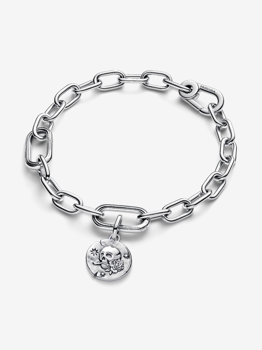 Charm Medallion Teschio "Carpe Diem" Argento Sterling 925 Pandora 794089C01