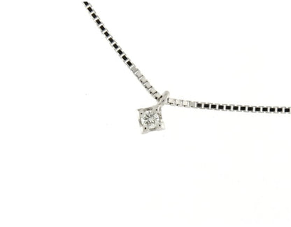 Girocollo Punto Luce con Diamante in Oro Bianco Mirco Visconti BN1/3