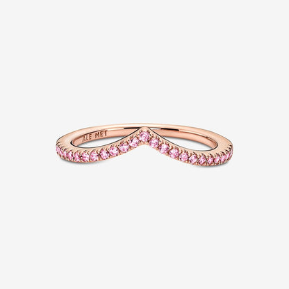 Pandora Sparkling Pink Wish Ring 186316C02