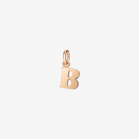Ciondolo Lettera B Oro Rosa Dodo DMB2005_LETBL_0009R