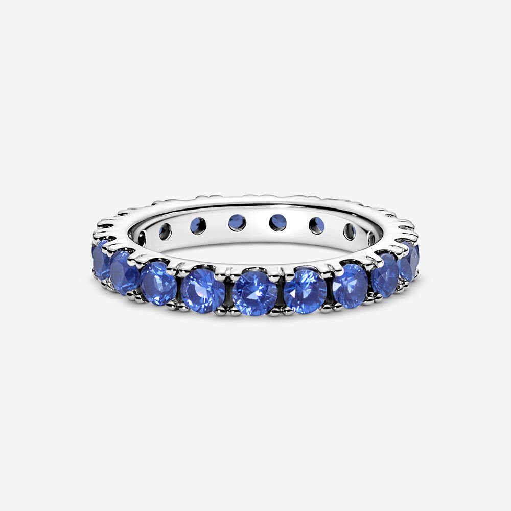 Pandora Blue Sparkling Band Ring 190050C02