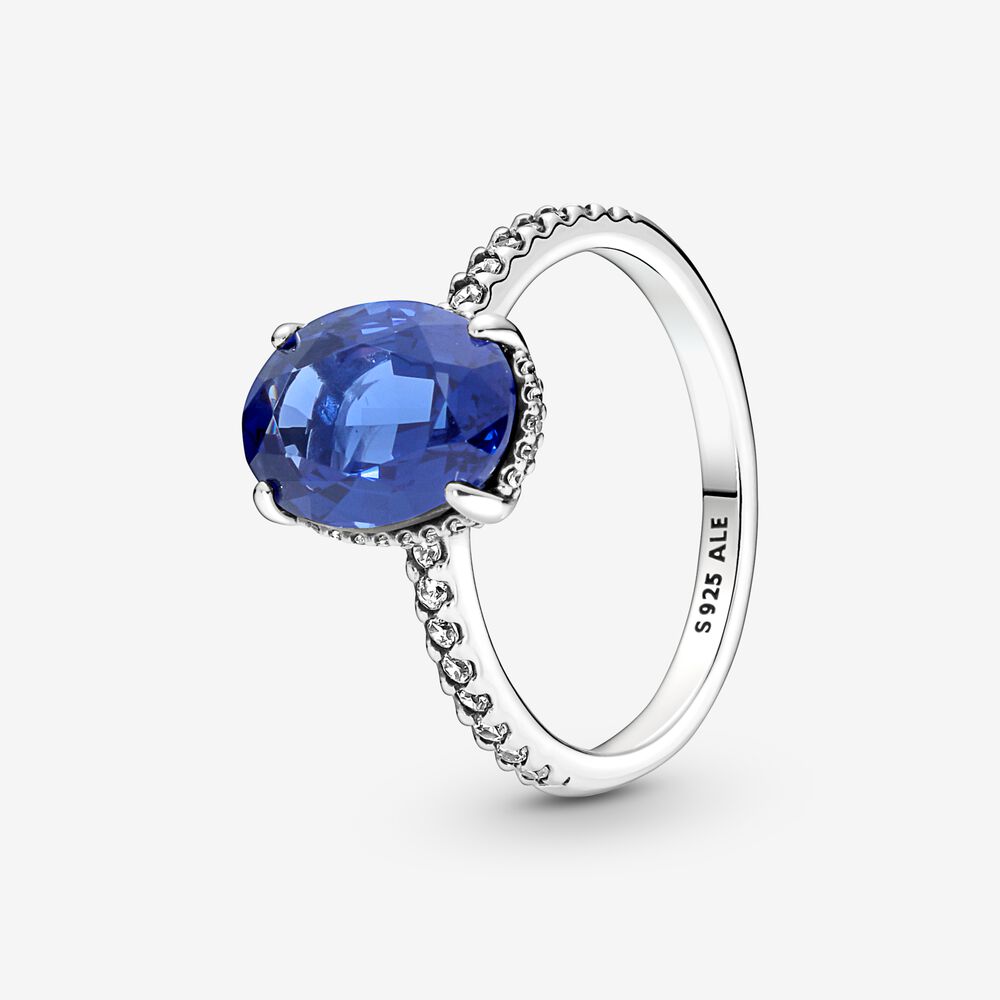 Anello Pietra Blu Pandora 190056C01