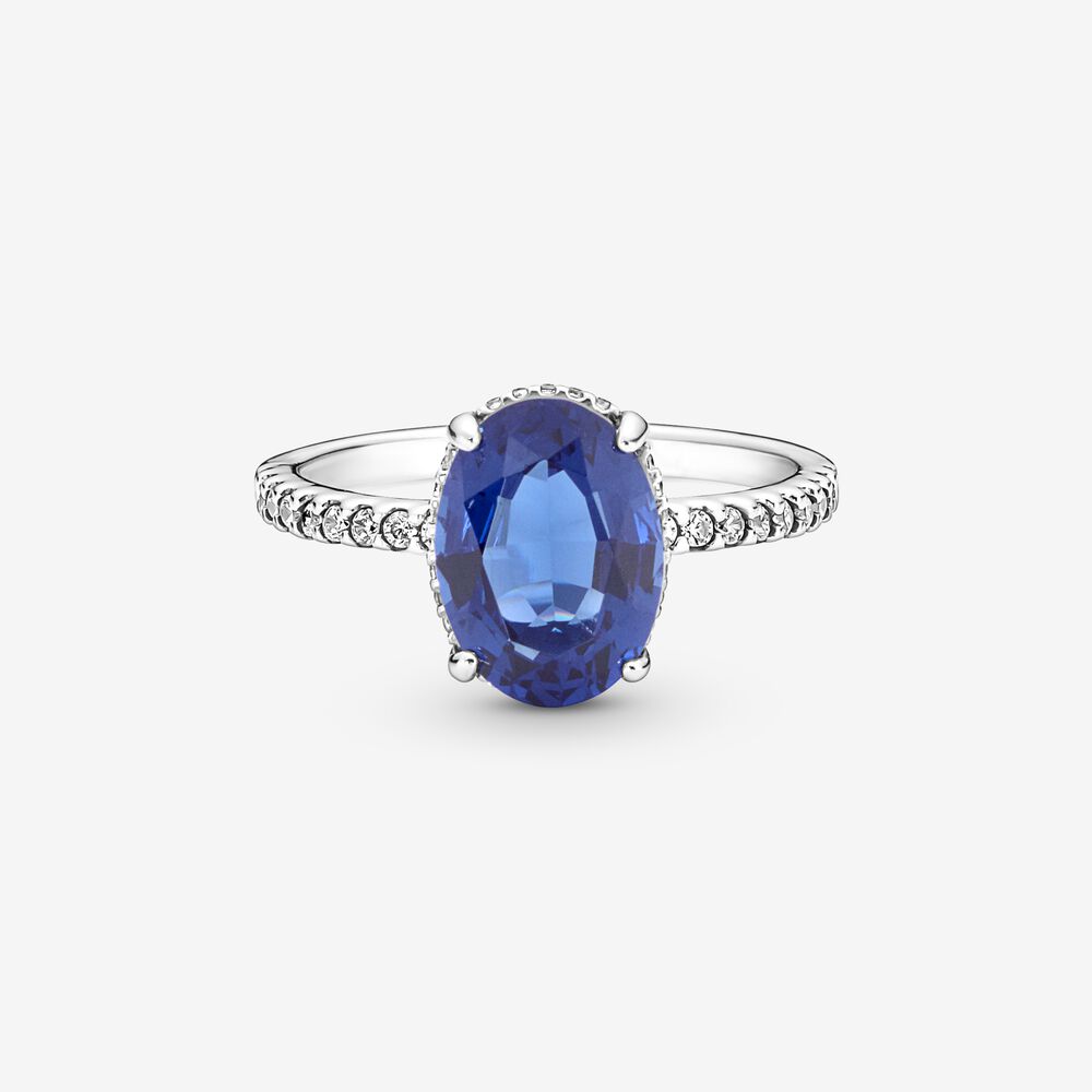 Anello Pietra Blu Pandora 190056C01