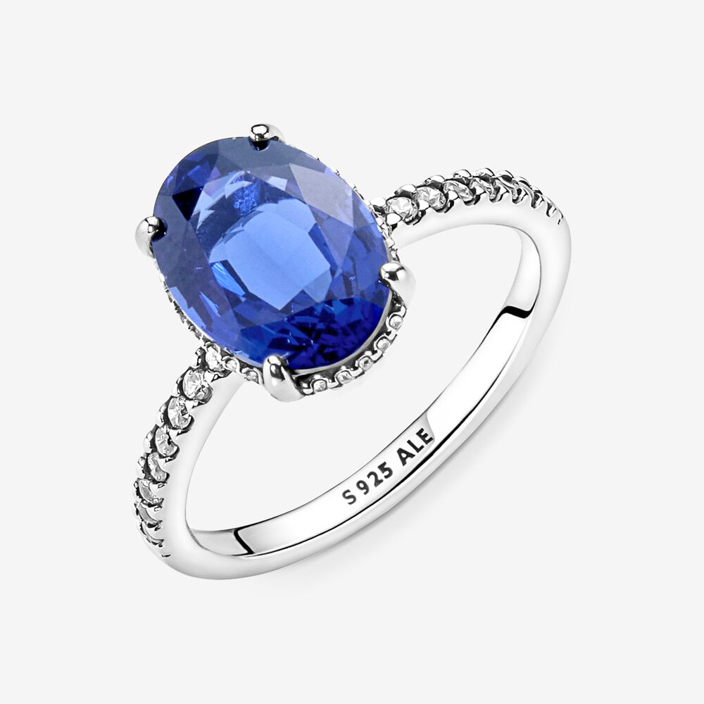 Anello Pietra Blu Pandora 190056C01