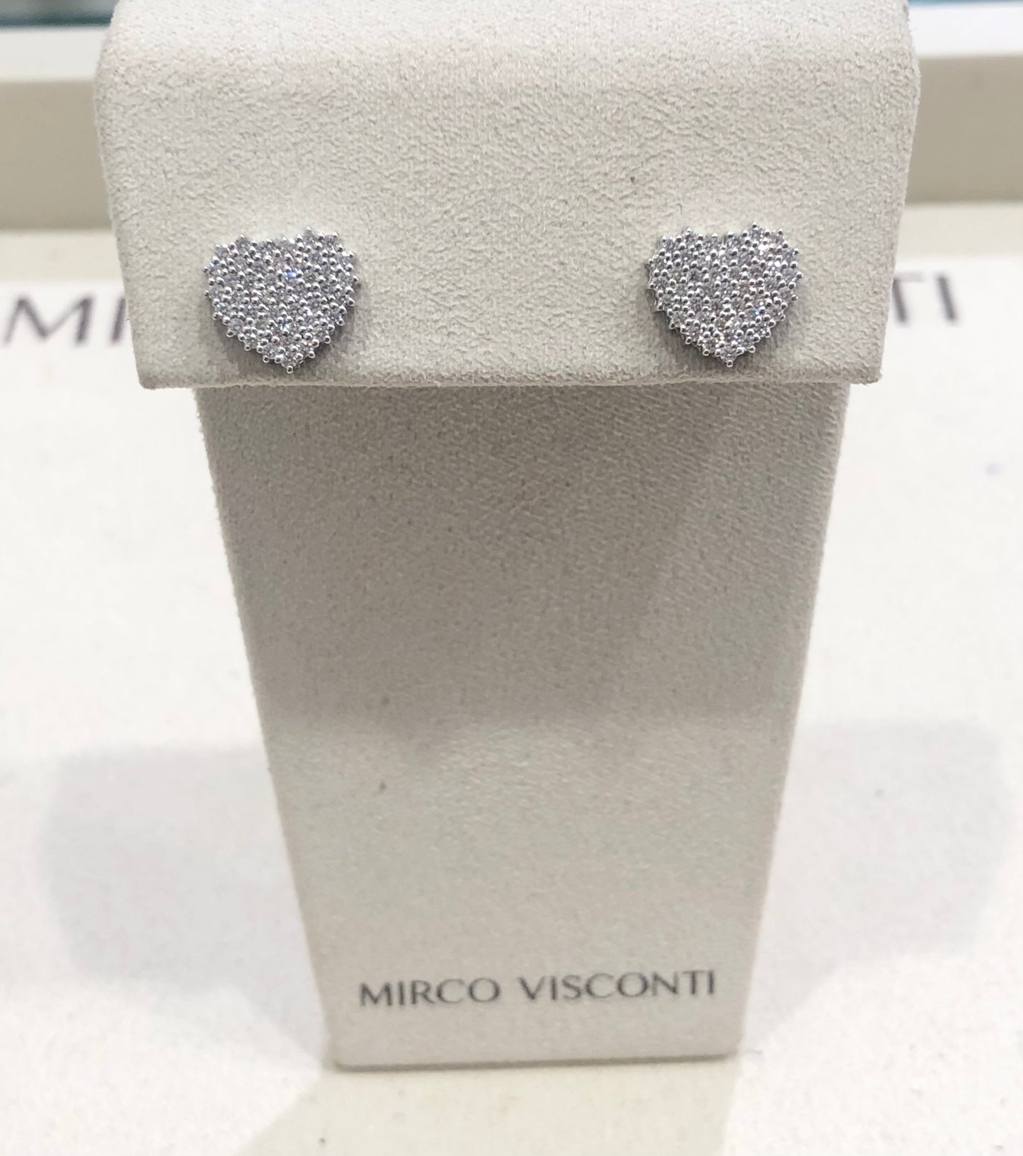 Orecchini a Cure con Diamante in Oro Bianco Mirco Visconti P1432/30