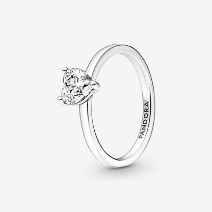 Solitaire Ring with Heart Stone Pandora 191165C01