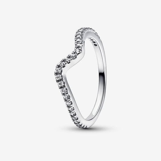 Anello Pandora Onda Pietre Luminose 192539C01