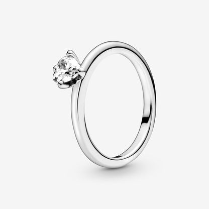 Solitaire Ring With Heart Pandora 198691c01