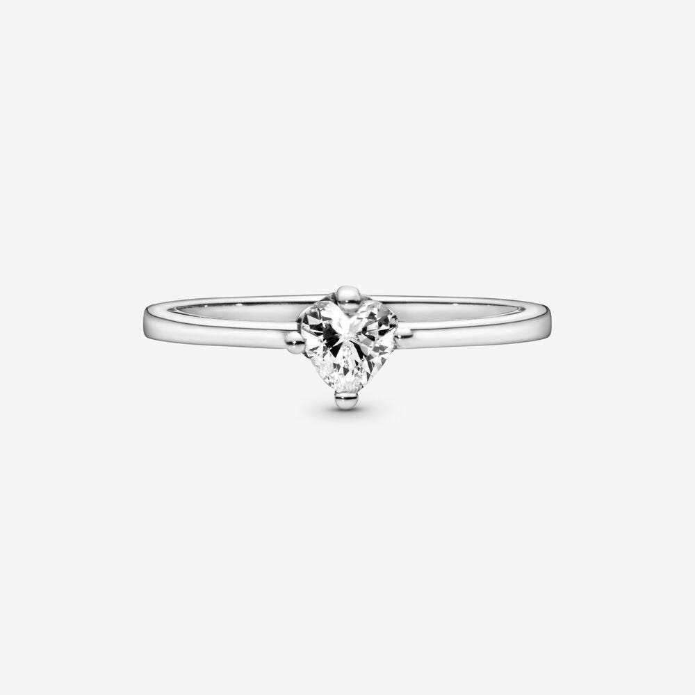 Solitaire Ring With Heart Pandora 198691c01