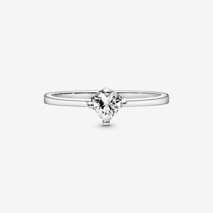 Solitaire Ring With Heart Pandora 198691c01