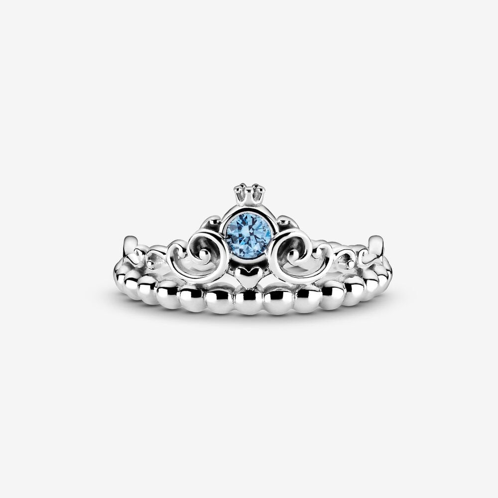 Disney, anello con tiara blu di Cenerentola Pandora 199191C01