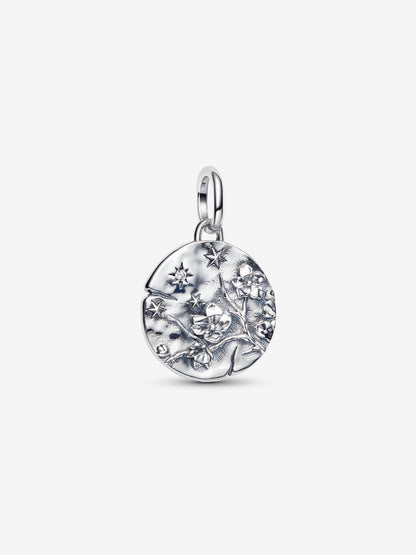 Charm Medallion Fiore di Ciliegio "Vivat Floreat" Argento Sterling 925 Pandora 794085C01