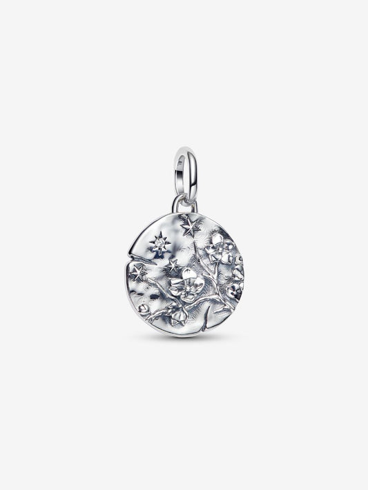 Charm Medallion Fiore di Ciliegio "Vivat Floreat" Argento Sterling 925 Pandora 794085C01