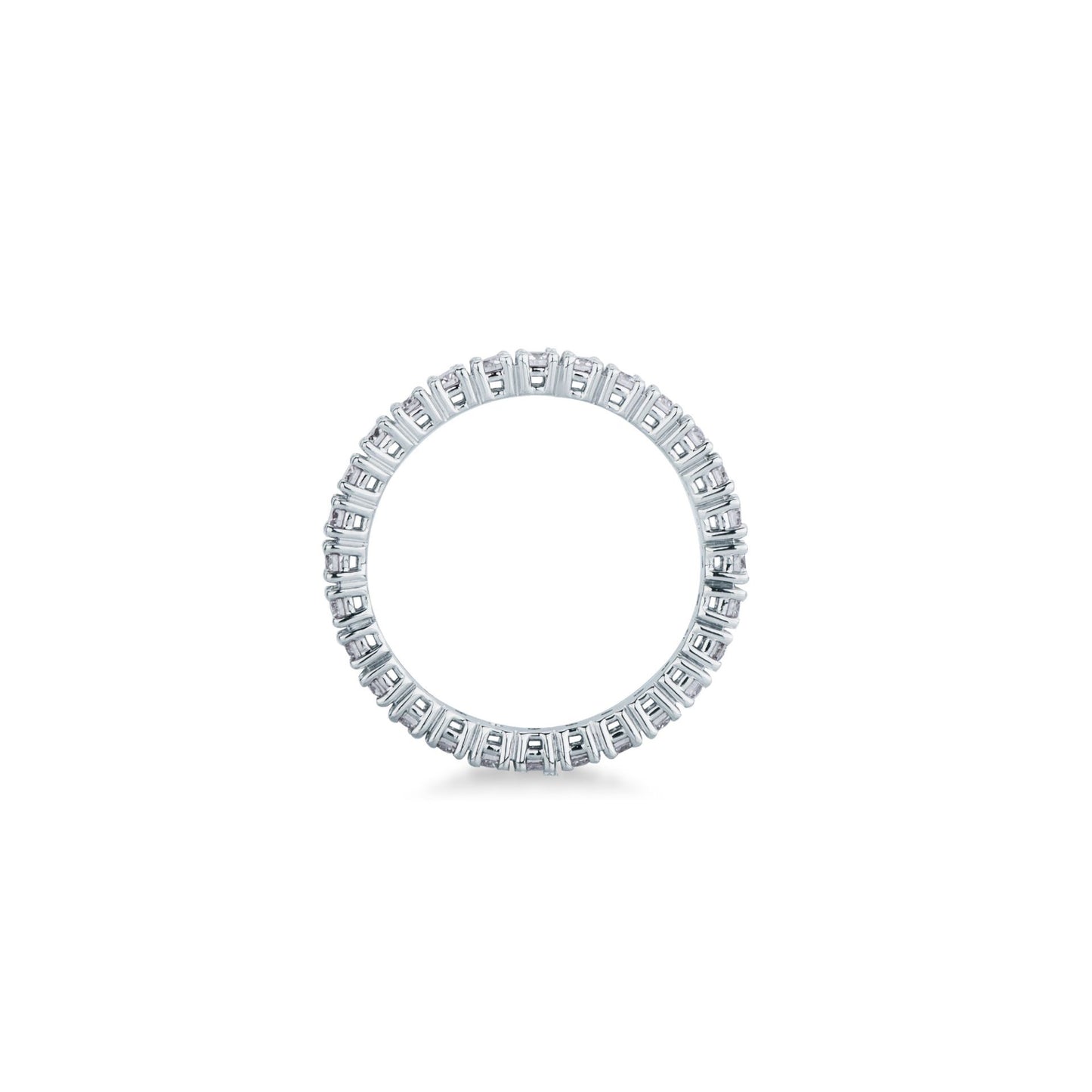 Anello Riviera Girodito con Diamante in Oro Bianco Mirco Visconti IU24/30