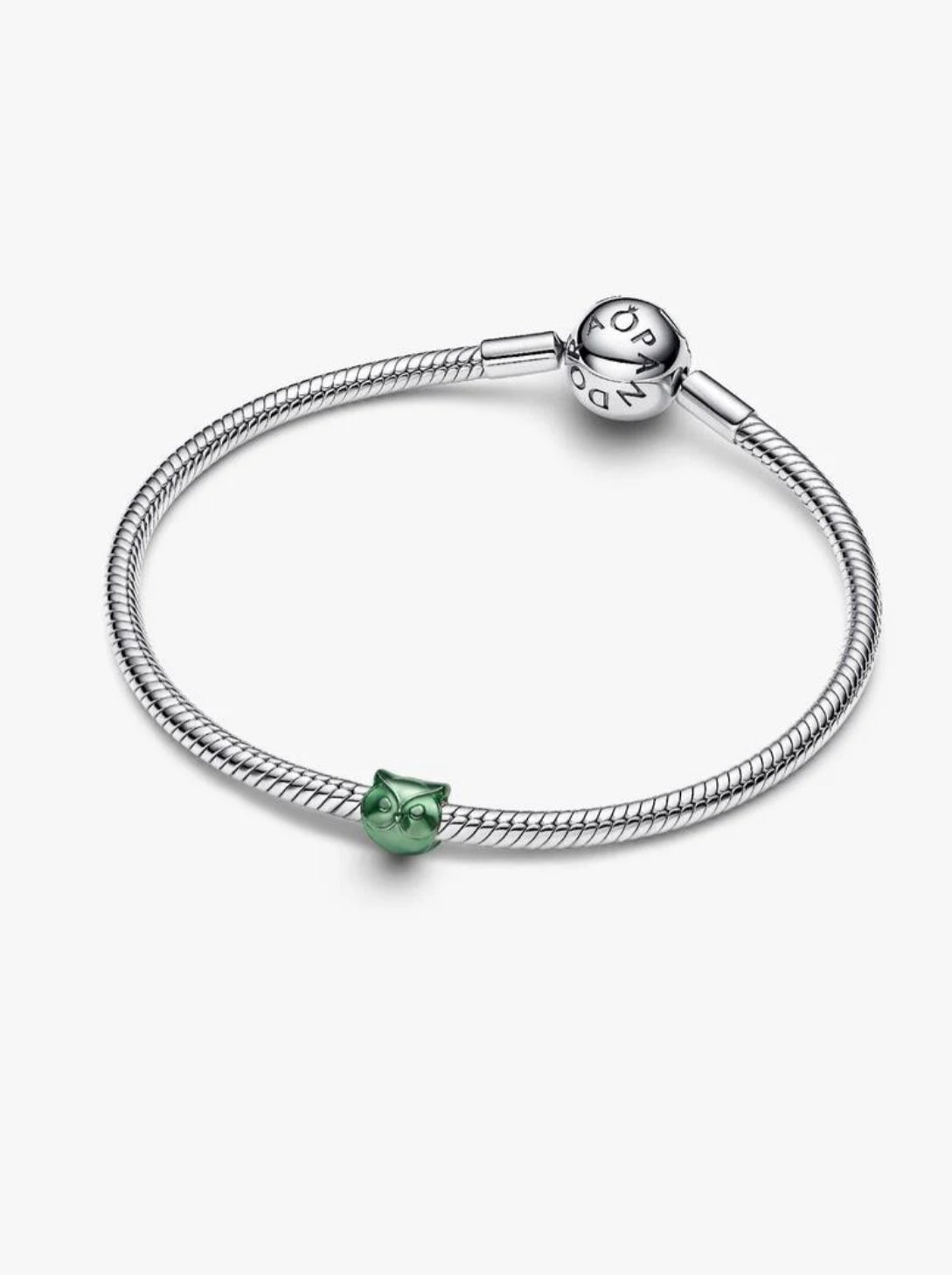 Mini Charm Gufo effetto metallico verde Pandora 794900C01