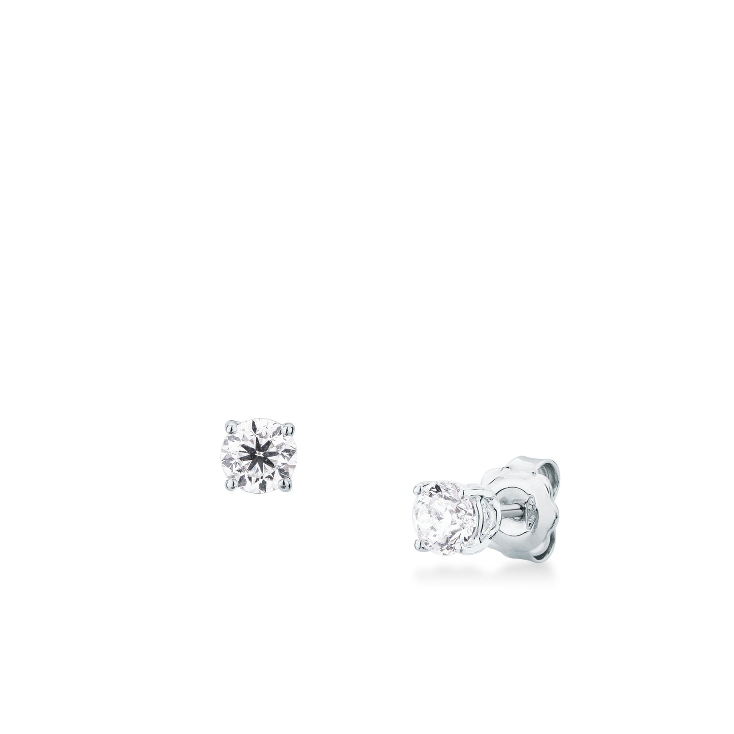 Orecchini Punto Luce con Diamante in Oro Bianco Mirco Visconti IU14/110