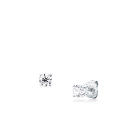 Orecchini Punto Luce con Diamante in Oro Bianco Mirco Visconti IU14/110