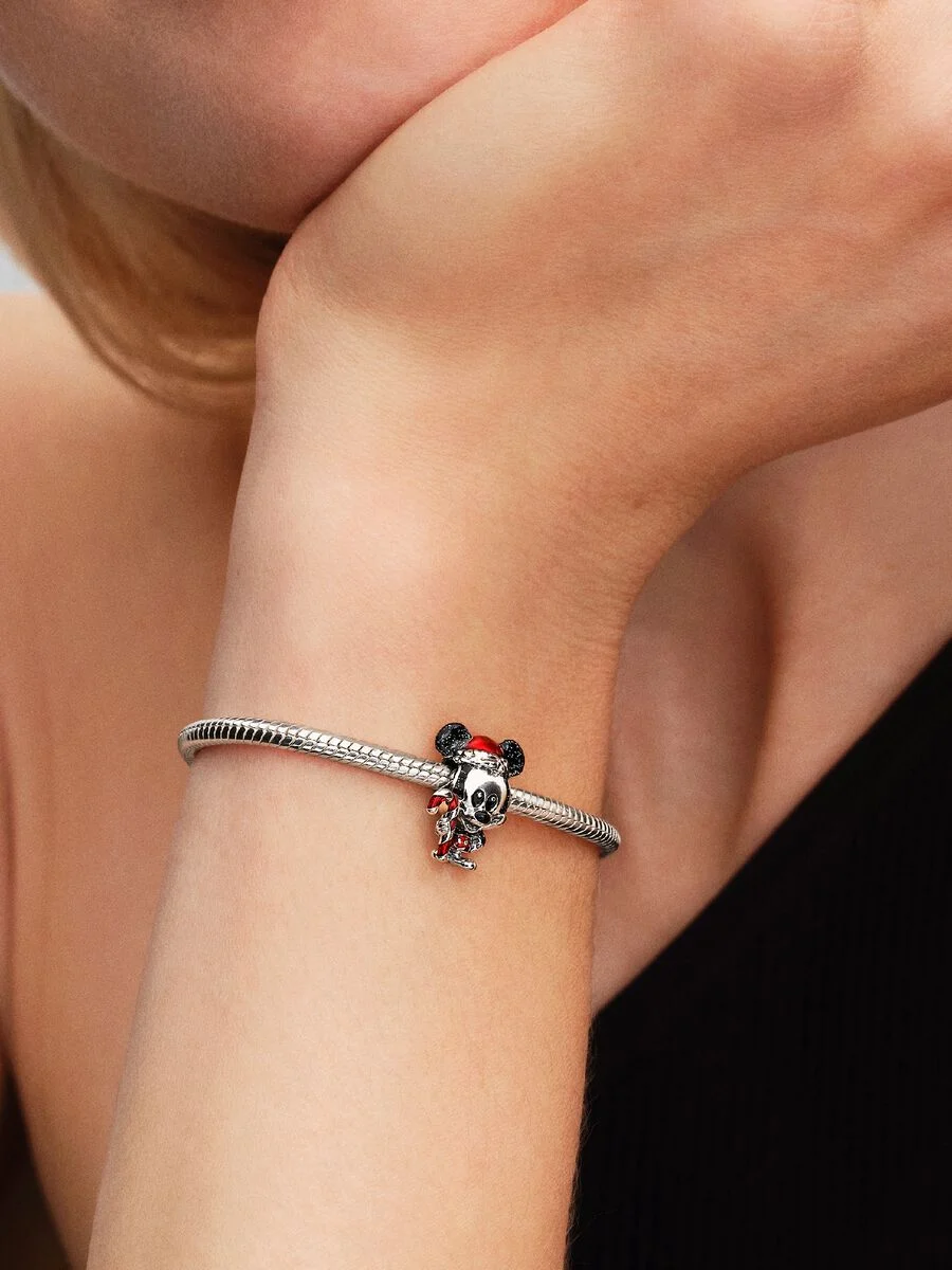 Disney, Mickey Mouse, Magia del Natale Argento Sterling 925 Pandora 794217C01