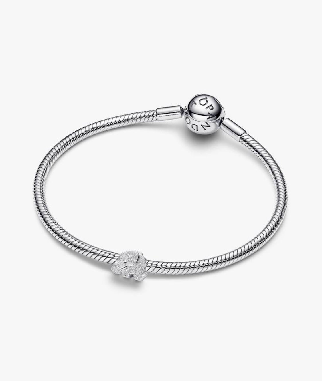 Mini Charm Elefante effetto diamantato Argento Sterling 925 Pandora 794528C00